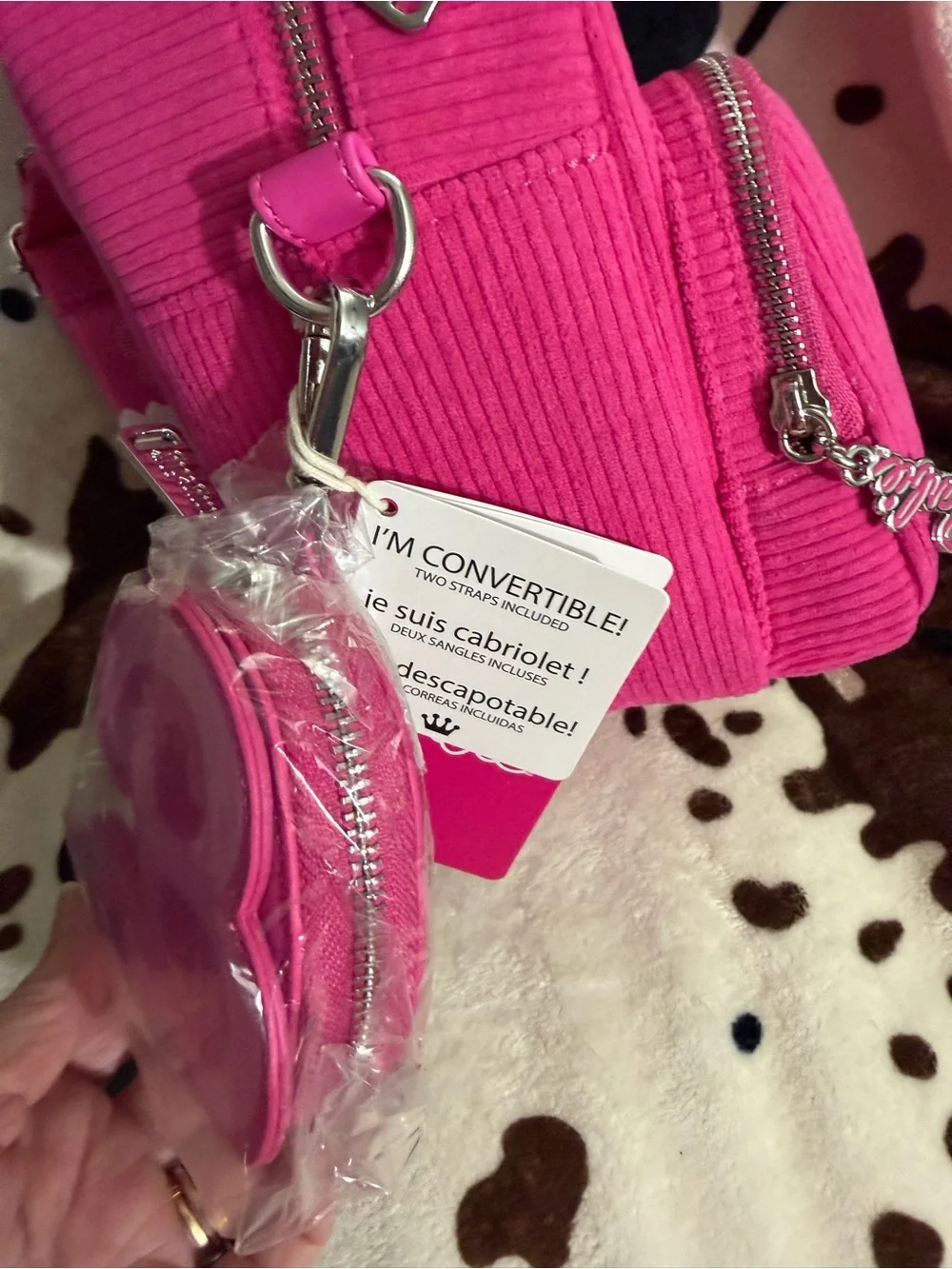 Loungefly Barbie Hot Pink Corduroy Mini Backpack